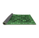 Sideview of Oriental Emerald Green Traditional Rug, urb1374emgrn