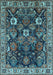 Oriental Light Blue Traditional Rug, urb1374lblu
