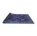 Sideview of Oriental Blue Traditional Rug, urb1374blu