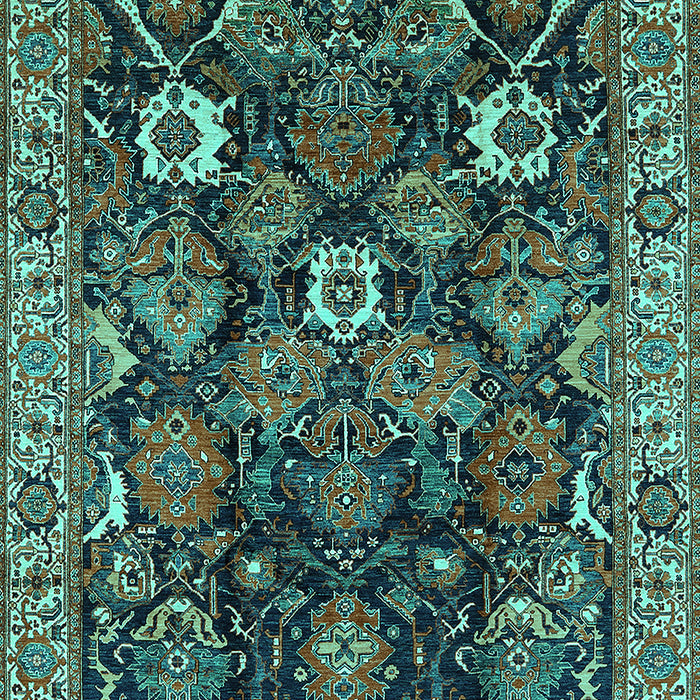 Oriental Turquoise Traditional Rug, urb1374turq