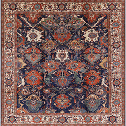 Square Machine Washable Industrial Modern Camel Brown Rug, wshurb1374