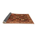 Sideview of Oriental Orange Traditional Rug, urb1374org