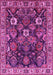 Machine Washable Oriental Pink Traditional Rug, wshurb1374pnk