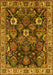 Machine Washable Oriental Yellow Traditional Rug, wshurb1374yw