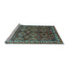 Sideview of Machine Washable Oriental Light Blue Industrial Rug, wshurb1375lblu