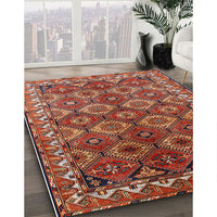 Mid-Century Modern Red Oriental Rug, urb1375