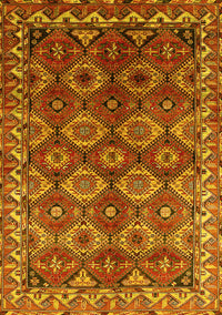 Oriental Yellow Industrial Rug, urb1375yw