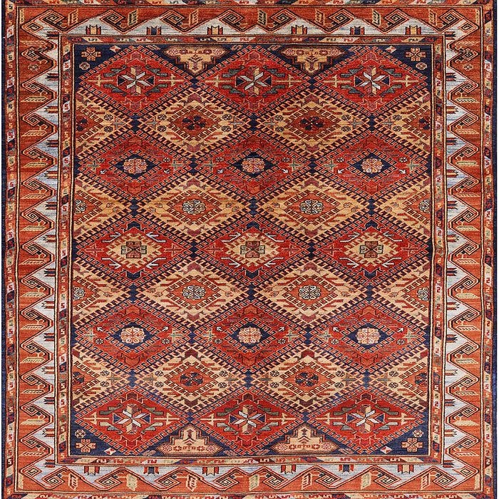 Square Machine Washable Industrial Modern Tomato Red Rug, wshurb1375