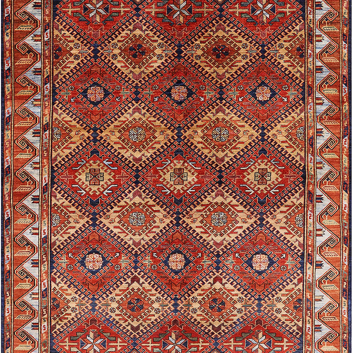 Mid-Century Modern Red Oriental Rug, urb1375