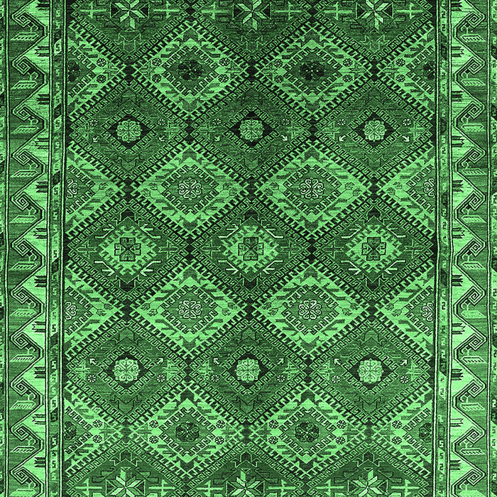 Oriental Emerald Green Industrial Rug, urb1375emgrn