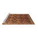 Sideview of Machine Washable Oriental Brown Industrial Rug, wshurb1375brn