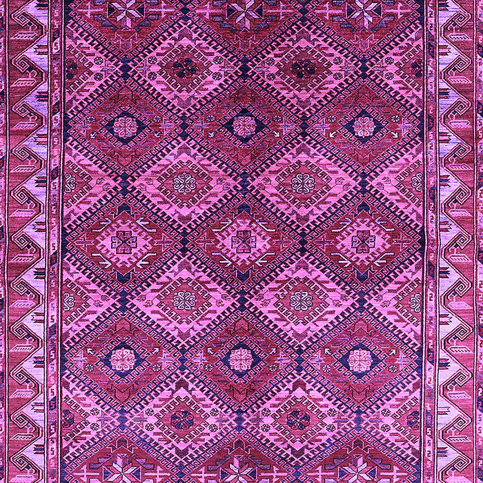Machine Washable Oriental Purple Industrial Area Rugs, wshurb1375pur