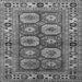 Square Machine Washable Oriental Gray Industrial Rug, wshurb1376gry