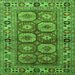 Square Oriental Green Industrial Rug, urb1376grn