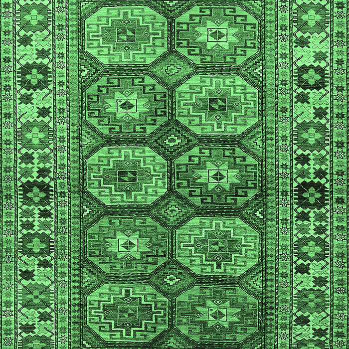 Machine Washable Oriental Emerald Green Industrial Area Rugs, wshurb1376emgrn