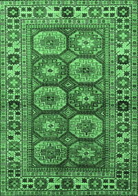 Oriental Emerald Green Industrial Rug, urb1376emgrn