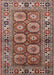 Mid-Century Modern Camel Brown Oriental Rug, urb1376