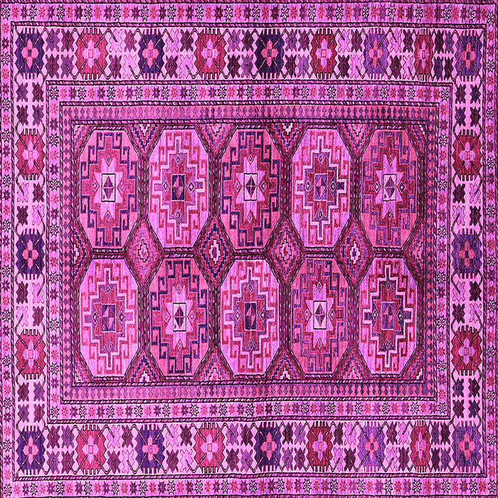 Square Oriental Pink Industrial Rug, urb1376pnk
