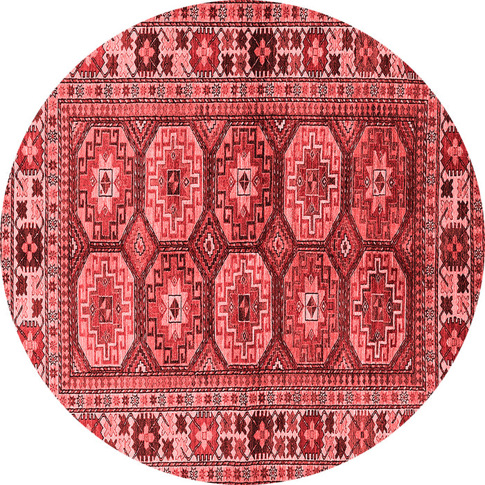 Machine Washable Oriental Red Industrial Rug, wshurb1376red