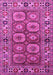 Machine Washable Oriental Pink Industrial Rug, wshurb1376pnk