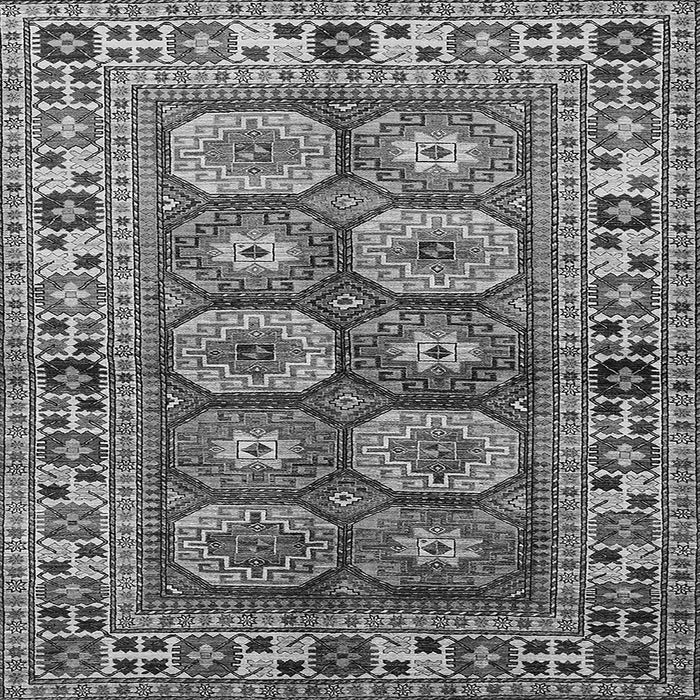 Square Oriental Gray Industrial Rug, urb1376gry