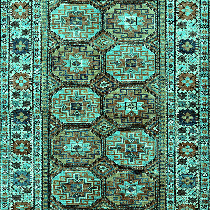 Oriental Turquoise Industrial Rug, urb1376turq