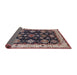 Sideview of Mid-Century Modern Purple Lily Purple Oriental Rug, urb1377