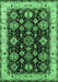 Oriental Emerald Green Industrial Rug, urb1377emgrn