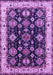 Machine Washable Oriental Purple Industrial Area Rugs, wshurb1377pur