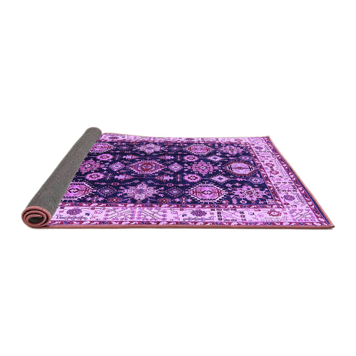Sideview of Oriental Purple Industrial Rug, urb1377pur