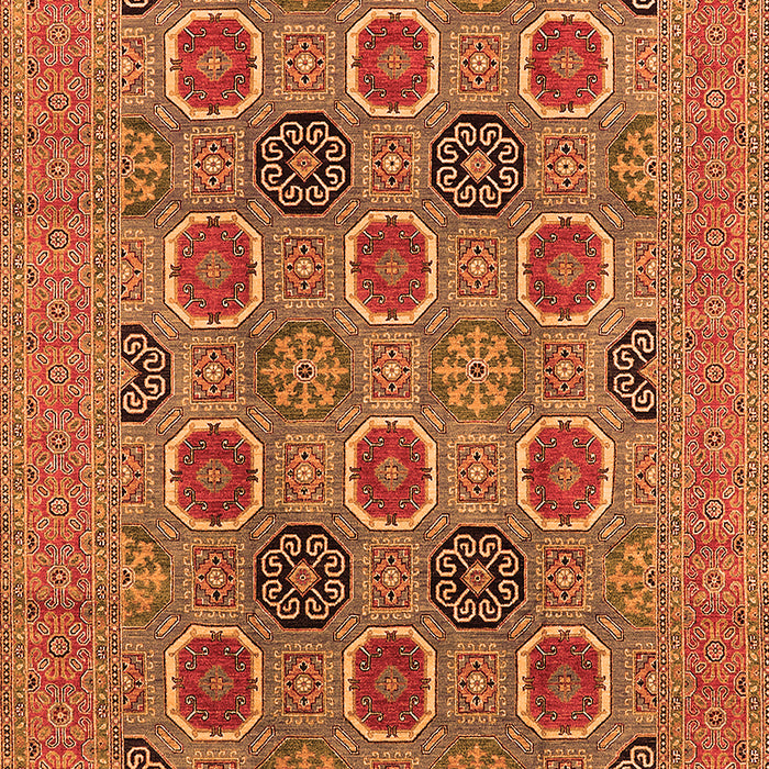Oriental Orange Traditional Rug, urb1378org