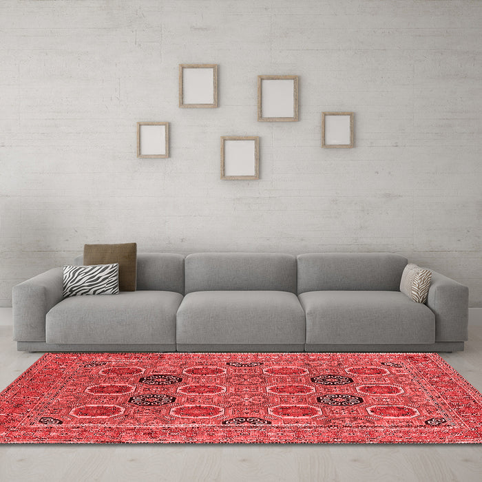 Traditional Red Washable Rugs