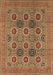 Oriental Brown Traditional Rug, urb1378brn