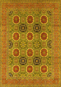 Oriental Yellow Traditional Rug, urb1378yw