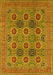 Oriental Yellow Traditional Rug, urb1378yw