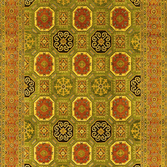 Oriental Yellow Traditional Rug, urb1378yw