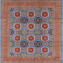 Square Machine Washable Industrial Modern Rosy Brown Pink Rug, wshurb1378