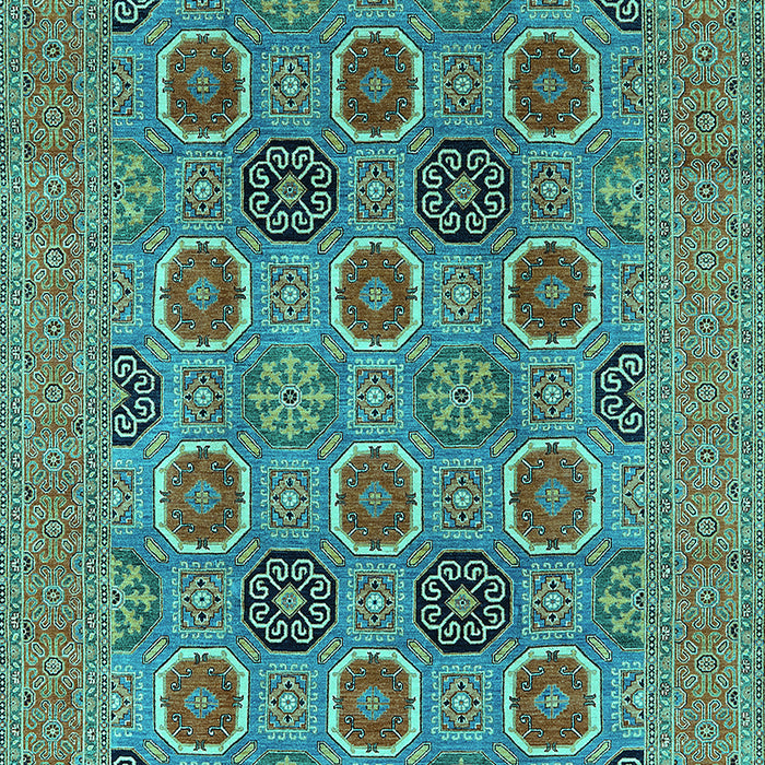 Oriental Turquoise Traditional Rug, urb1378turq