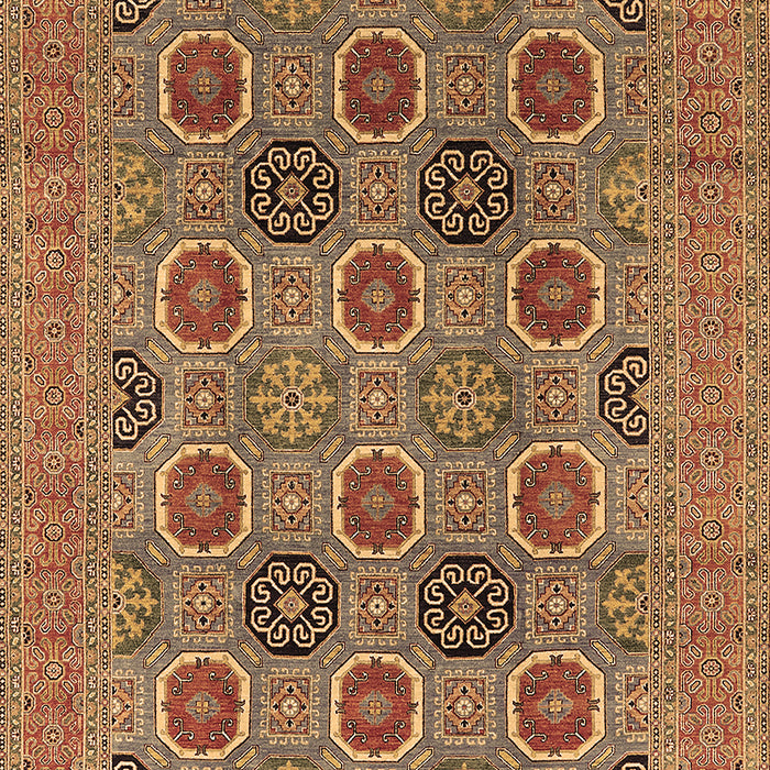 Machine Washable Oriental Brown Traditional Rug, wshurb1378brn