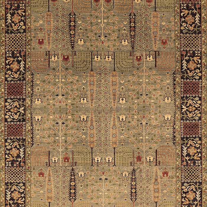 Machine Washable Oriental Brown Traditional Rug, wshurb1379brn