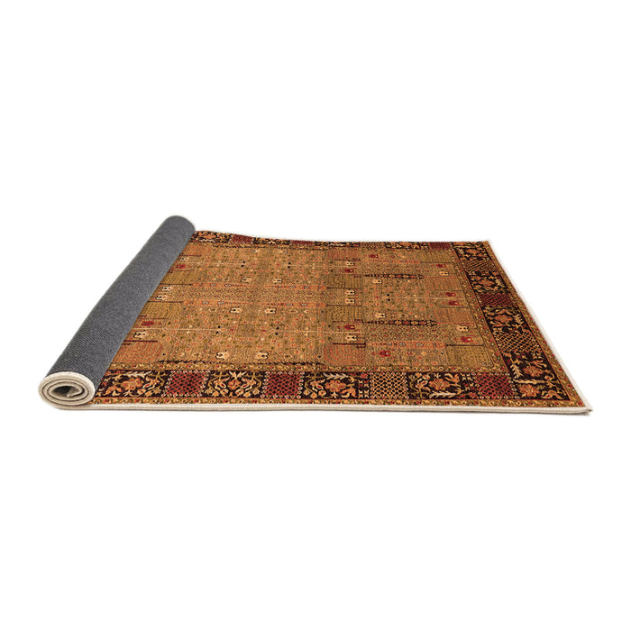 Sideview of Oriental Orange Traditional Rug, urb1379org