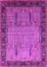Machine Washable Oriental Pink Traditional Rug, wshurb1379pnk