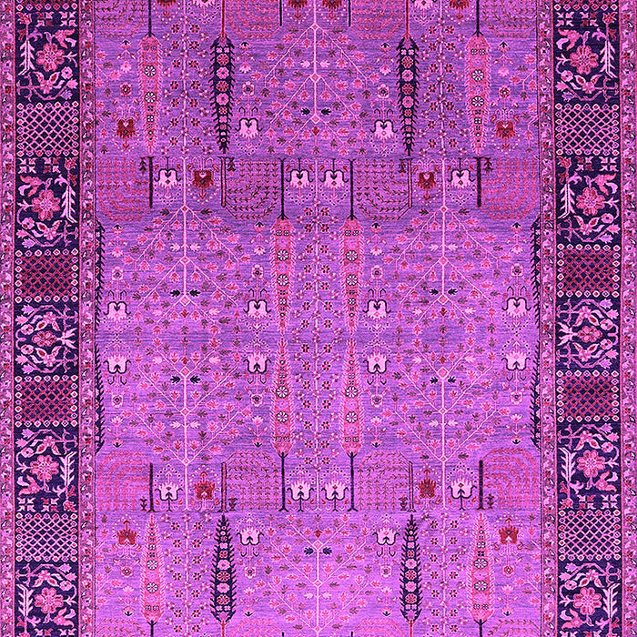 Machine Washable Oriental Pink Traditional Rug, wshurb1379pnk