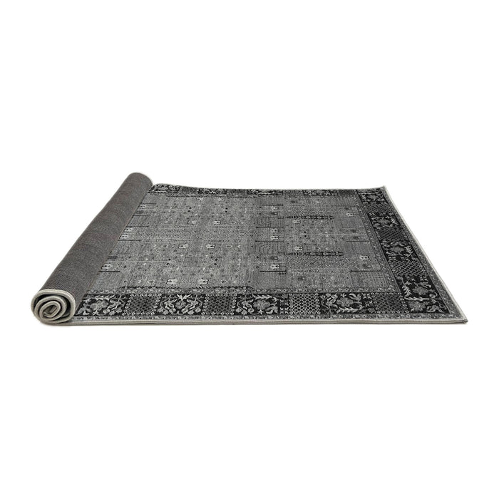 Sideview of Oriental Gray Traditional Rug, urb1379gry