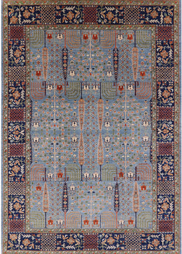 Mid-Century Modern Purple Oriental Rug, urb1379