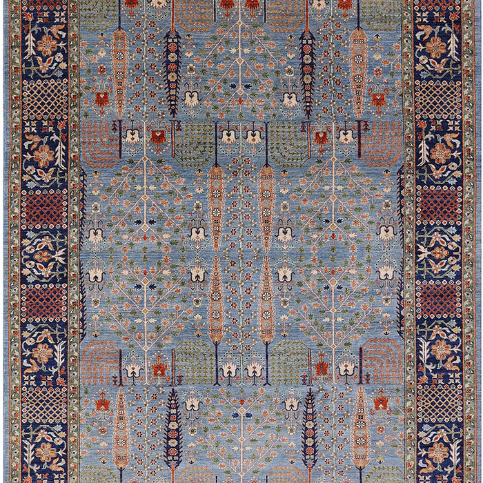 Mid-Century Modern Purple Oriental Rug, urb1379