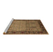 Sideview of Machine Washable Oriental Brown Traditional Rug, wshurb1379brn