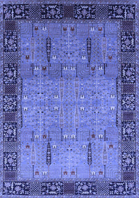 Oriental Blue Traditional Rug, urb1379blu