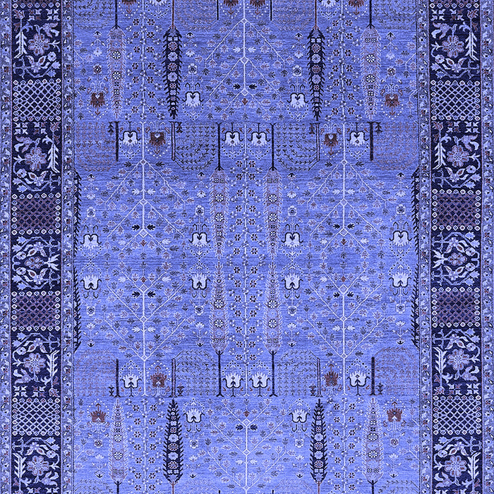 Oriental Blue Traditional Rug, urb1379blu