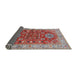 Sideview of Mid-Century Modern Red Oriental Rug, urb1380